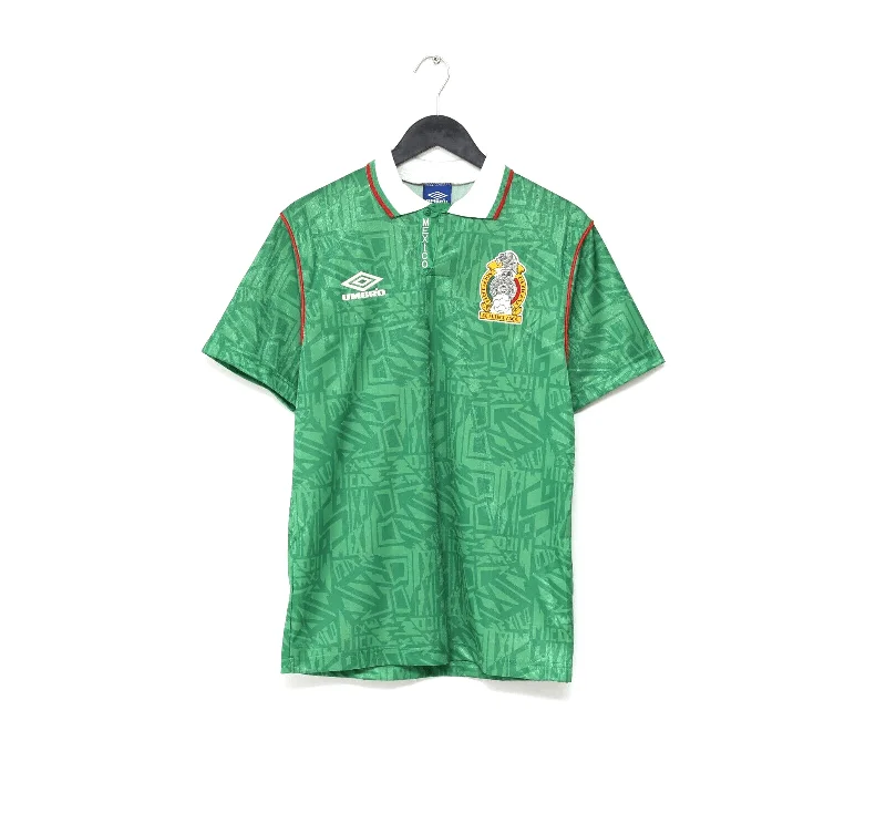 1994 MEXICO Vintage Umbro Home Football Shirt (S) World Cup 1994