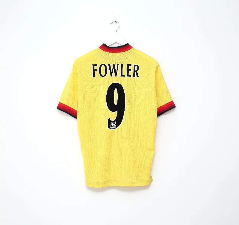 1997/99 FOWLER #9 Liverpool Vintage Reebok Away Football Shirt Jersey (S) 34/36