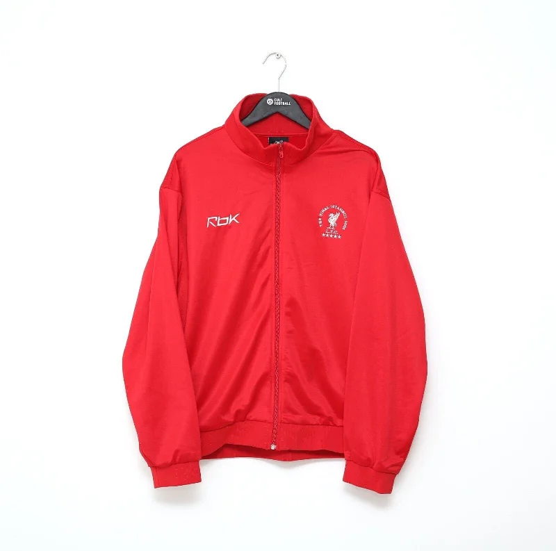 2004/05 LIVERPOOL Vintage Reebok UCL Final Football Jacket Track Top (XL)