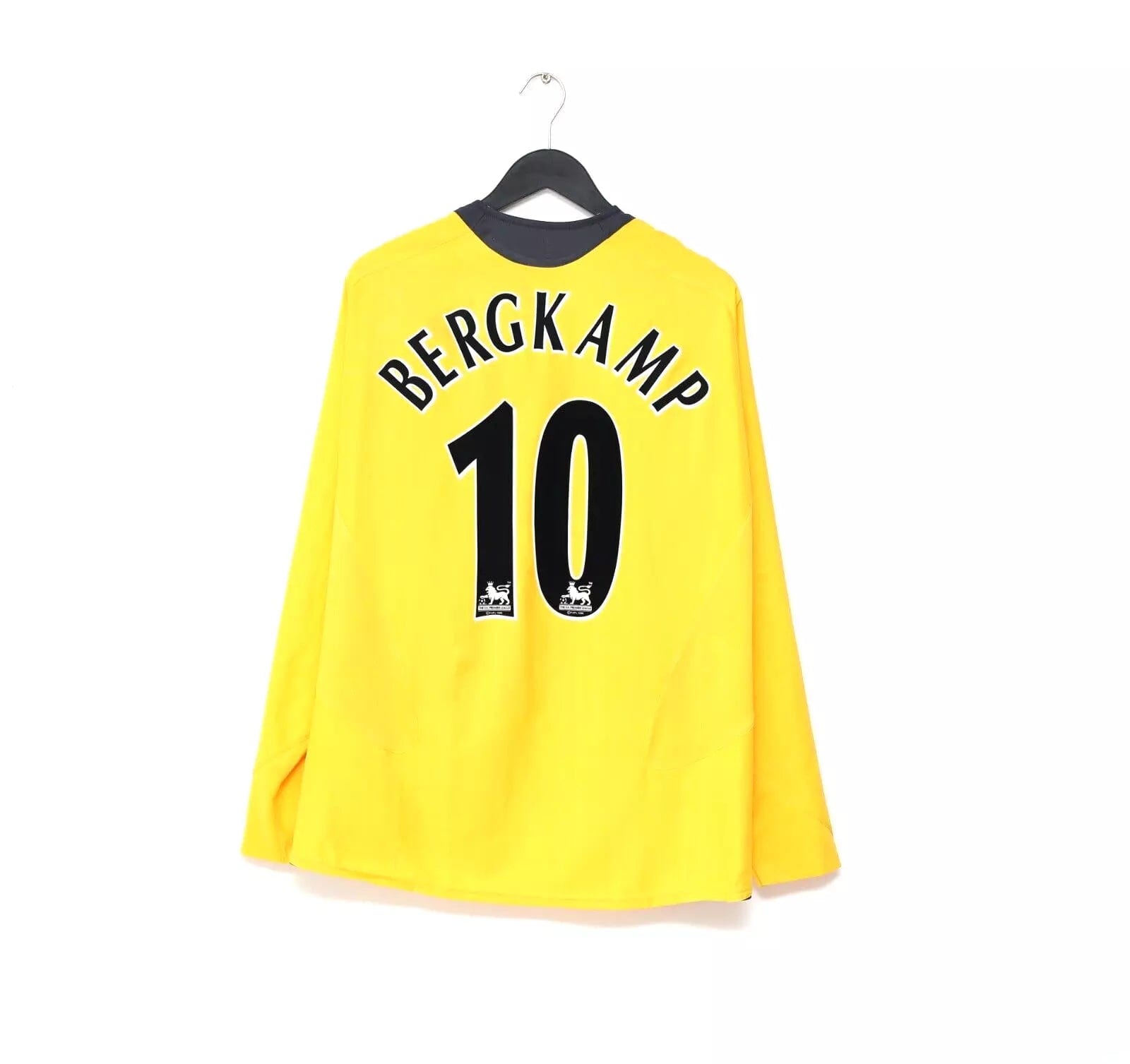 2005/06 BERGKAMP #10 Arsenal Vintage Nike Away Football Shirt (L)