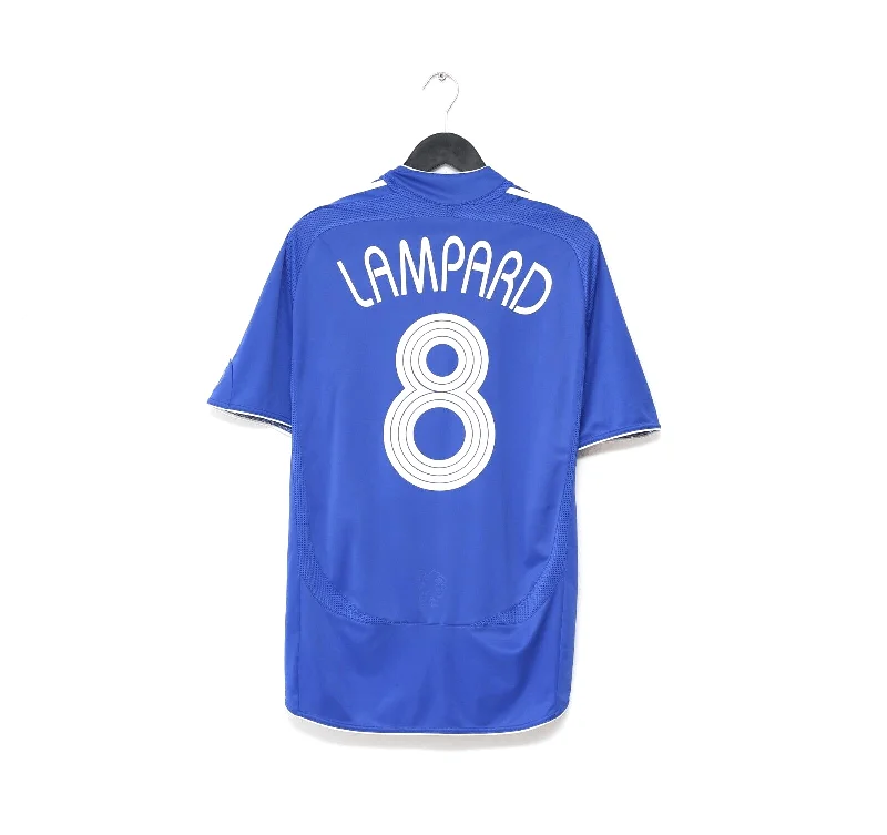 2006/08 LAMPARD #8 Chelsea Vintage adidas UCL Home Football Shirt Jersey (M)