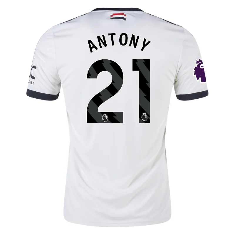 adidas Manchester United Antony Third Jersey w/ EPL Patch 24/25 (Off White)