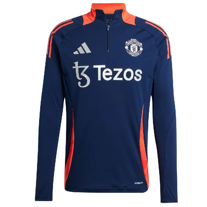 adidas Manchester United FC Official Training Top - Adult - Night Indigo/Red