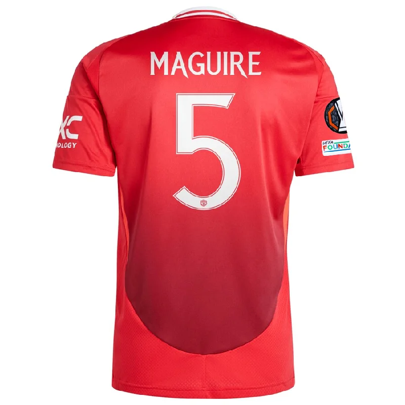 adidas Manchester United Harry Maguire Home Jersey w/ Europa League Patches 24/25 (MUFC Red)