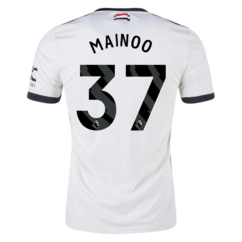 adidas Manchester United Kobbie Mainoo Third Jersey w/ EPL Patch 24/25 (Off White)