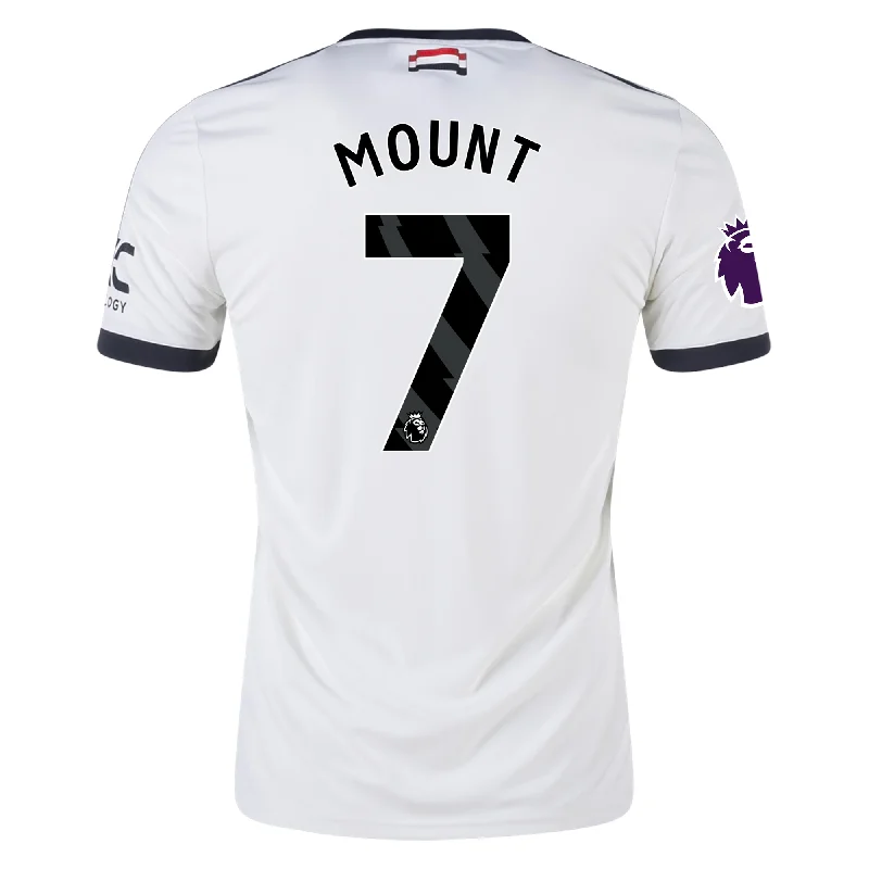 adidas Manchester United Mason Mount Third Jersey w/ EPL Patch 24/25 (Off White)