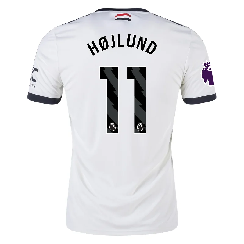 adidas Manchester United Rasmus Højlund Third Jersey w/ EPL Patch 24/25 (Off White)