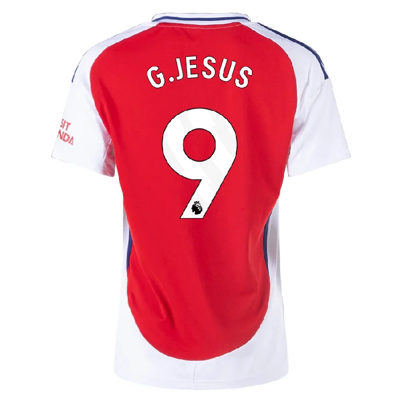 adidas Womens Arsenal Gabriel Jesus Home Jersey 24/25 (Better Scarlet/White)