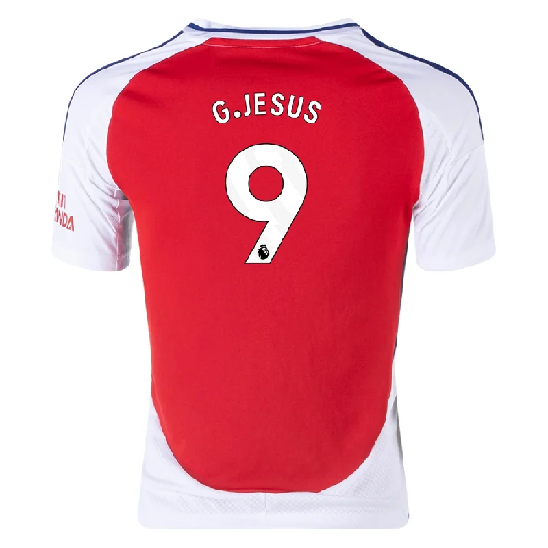 adidas Youth Arsenal Gabriel Jesus Home Jersey 24/25 (Better Scarlet/White)