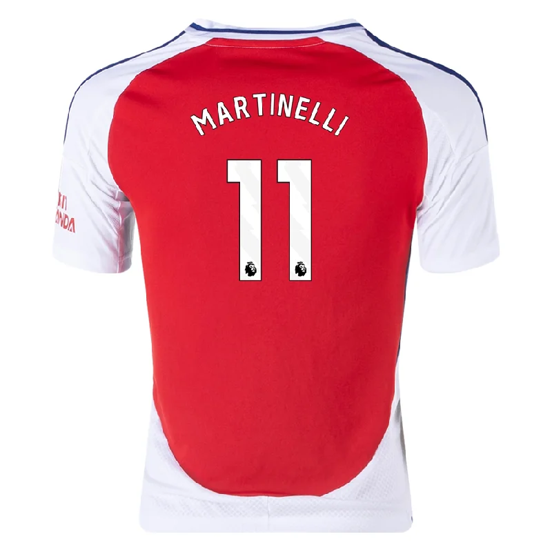 adidas Youth Arsenal Gabriel Martinelli Home Jersey 24/25 (Better Scarlet/White)