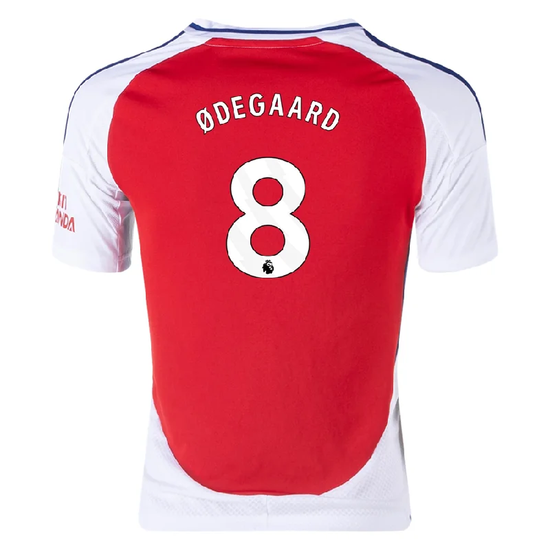 adidas Youth Arsenal Martin Odegaard Home Jersey 24/25 (Better Scarlet/White)