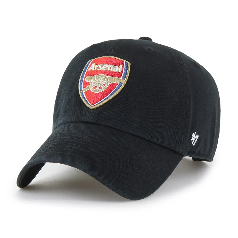 Arsenal FC Black Clean Up Strapback Football Soccer Cap by 47