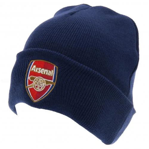 Arsenal FC Navy Knitted Turn Up Hat