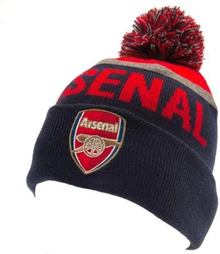 Arsenal FC Navy Striped Ski Hat