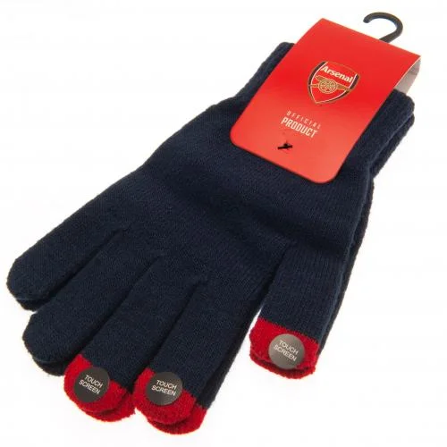 Arsenal FC Touchscreen Compatible Adult Knitted Gloves