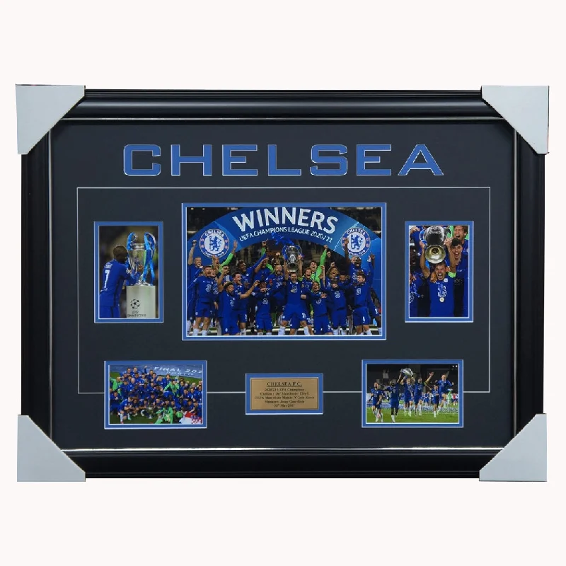 Chelsea 2021 UEFA Champions League Winners Photo Collage Framed - 4804