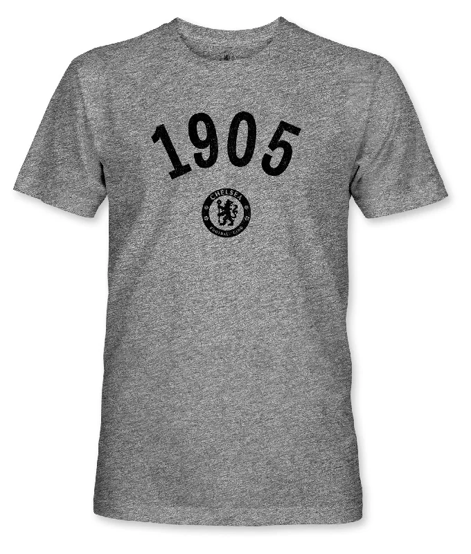 Chelsea FC Arced Date Vintage Triblend T-Shirt - Grey