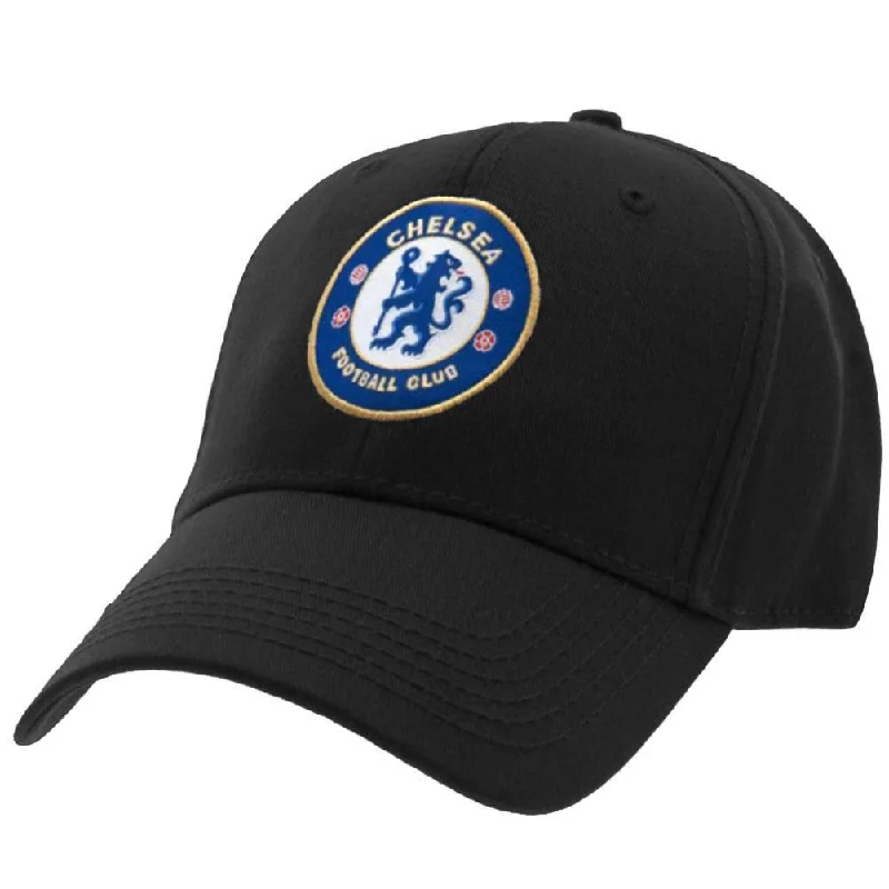 Chelsea FC Black Crest Cap