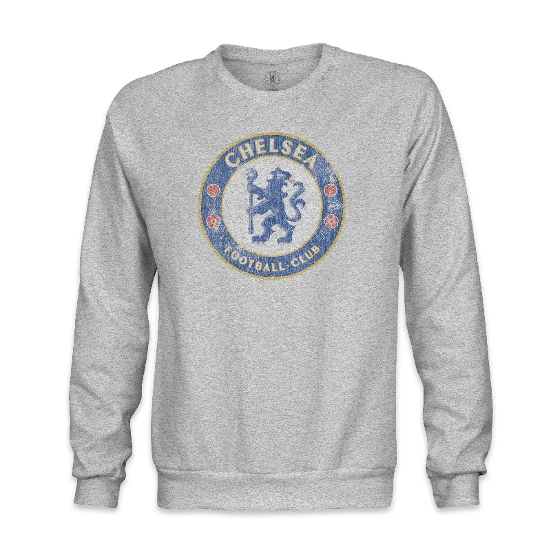 Chelsea FC Color Badge Crewneck Sweatshirt - Grey