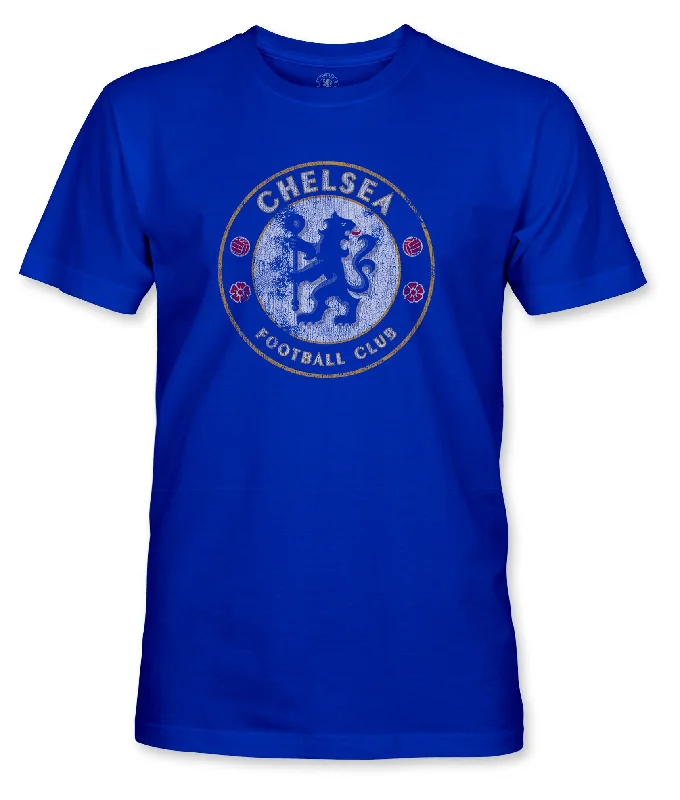 Chelsea FC Color Badge Cotton T-Shirt - Royal Blue