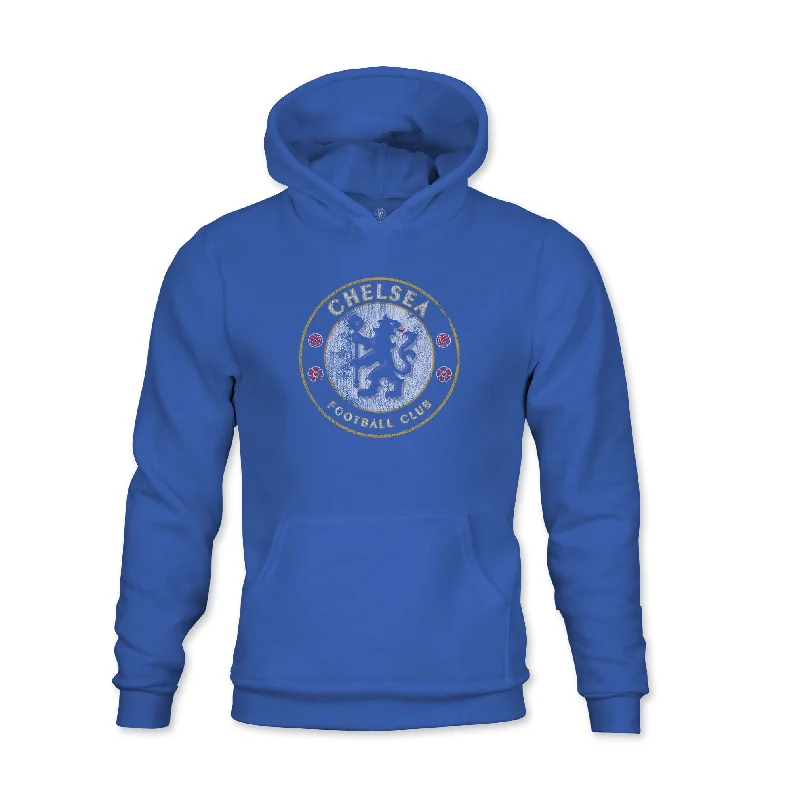 Chelsea FC Color Badge Youth Fleece Pullover Hoodie - Royal