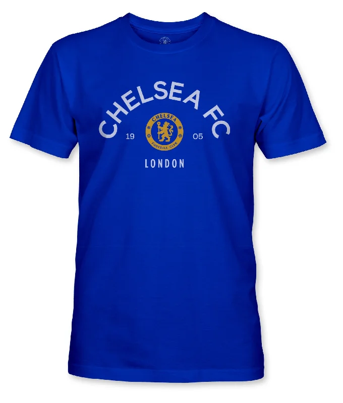 Chelsea FC Established Location Cotton T-Shirt - Royal Blue