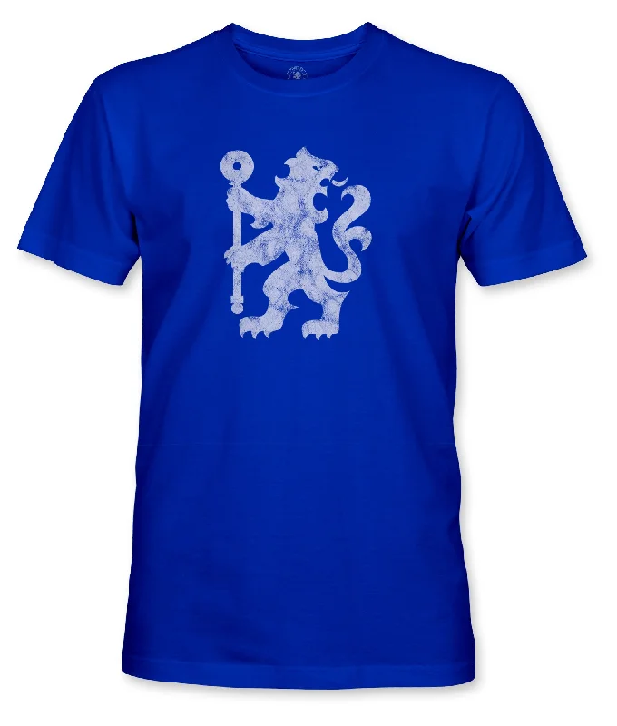 Chelsea FC Lion Glyph Cotton T-Shirt - Royal Blue