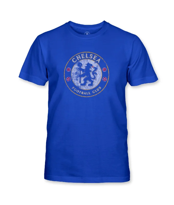 Chelsea FC Youth Color Badge Cotton T-Shirt - Royal