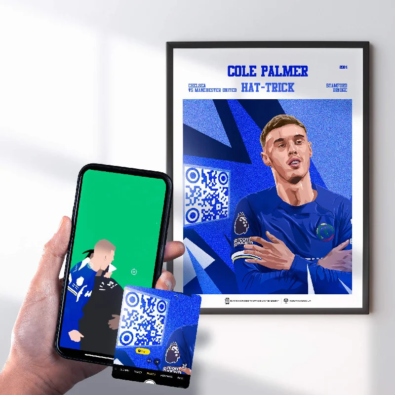 Chelsea Poster Cole Palmer v Manchester United Goal Replay (Hat-Trick)