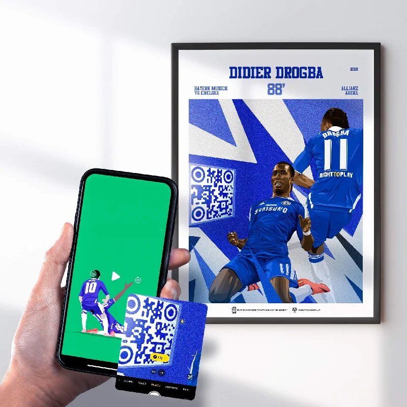 Chelsea Poster Didier Drogba v Bayern Munich Goal Replay (88’ + Penalty)