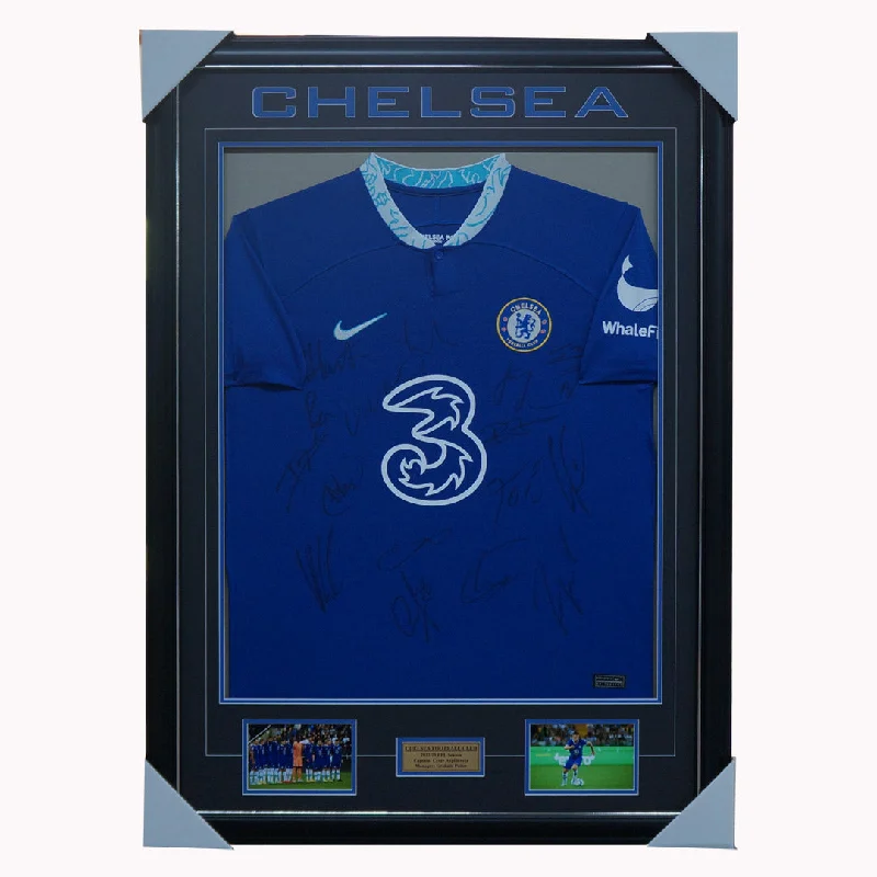 Chelsea Signed 2022/23 Team Signed Jersey Framed + COA - 5365