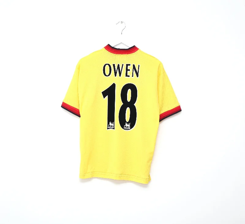 1997/99 OWEN #18 Liverpool Reebok Away Nike Football Shirt (M)