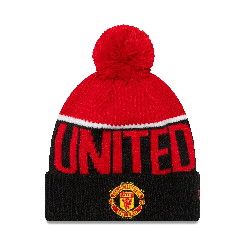 EPL Knit Hat Sport Cuffed Pom Manchester United FC