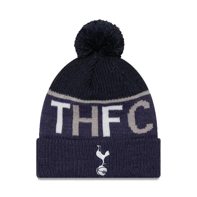 EPL Knit Hat Sport Cuffed Pom Tottenham Hotspur FC