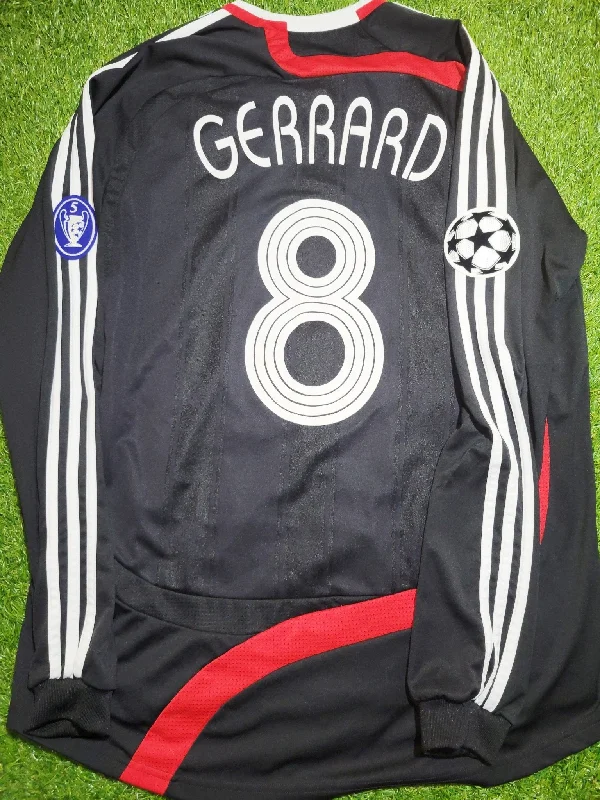 Gerrard Liverpool 2007 2008 Third UEFA Soccer Jersey Shirt L SKU# 694386