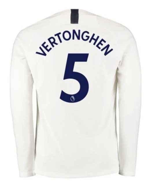 Jan Vertonghen Tottenham Hotspur Long Sleeve 19/20 Home Jersey