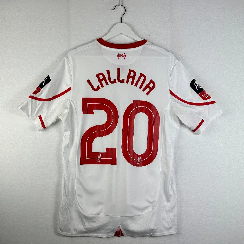 Liverpool 2015/2016 Match Issued Away Shirt - Lallana 20 - FA Cup