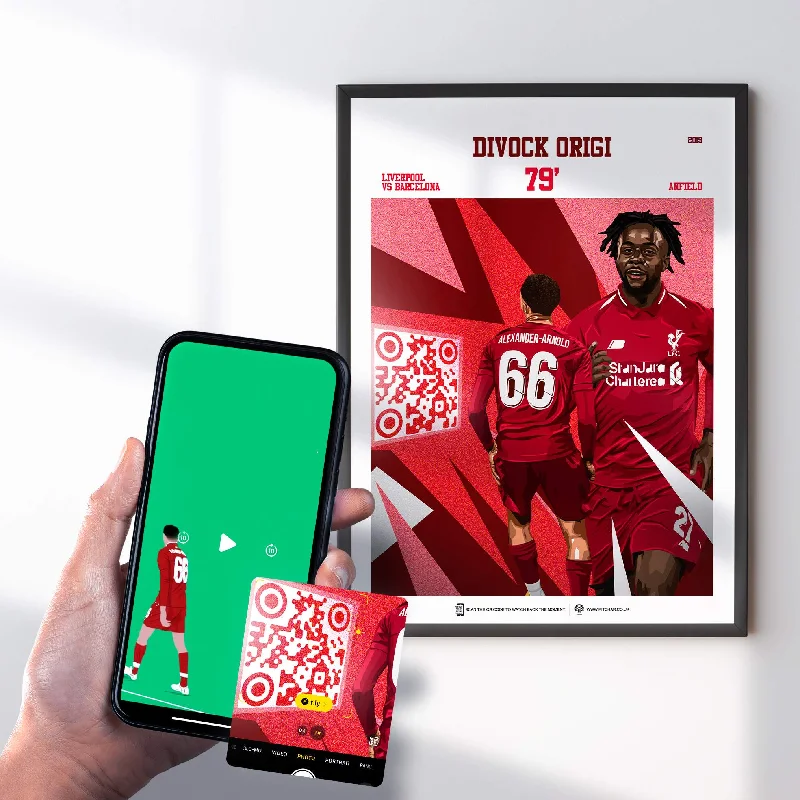 Liverpool Poster Divock Origi v Barcelona Goal Replay (79')