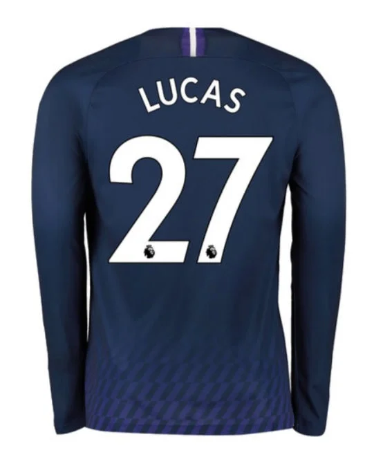 Lucas Moura Tottenham Hotspur Long Sleeve 19/20 Away Jersey