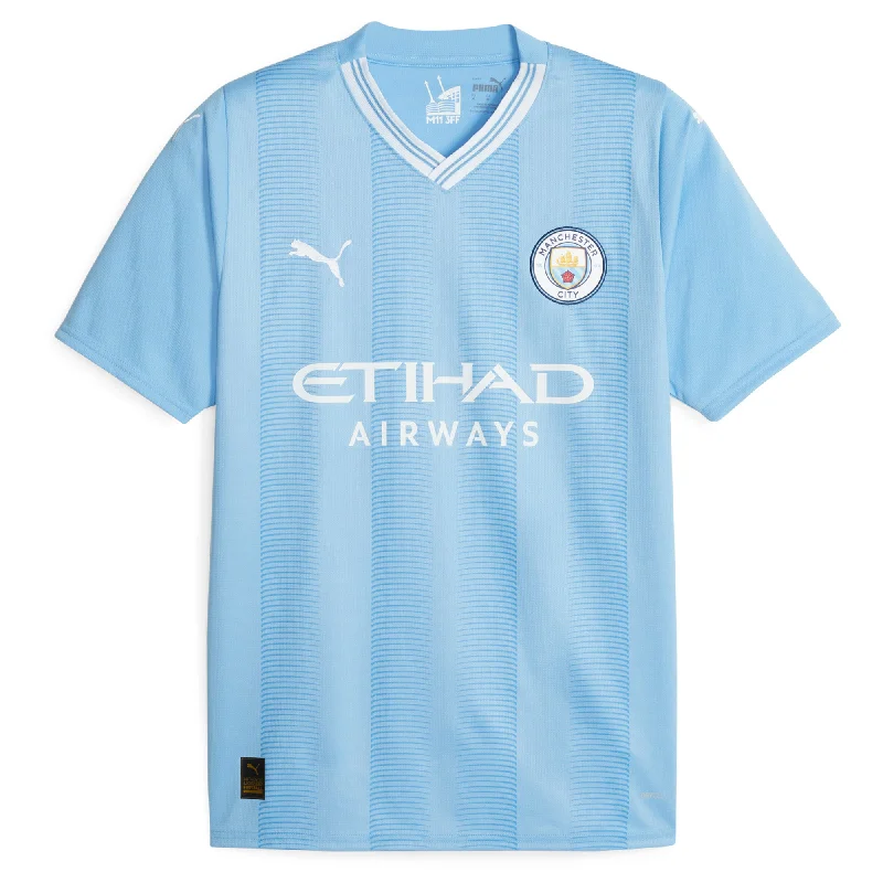 Manchester City EPL Puma Men's Light Blue 2023/24 Authentic Jersey