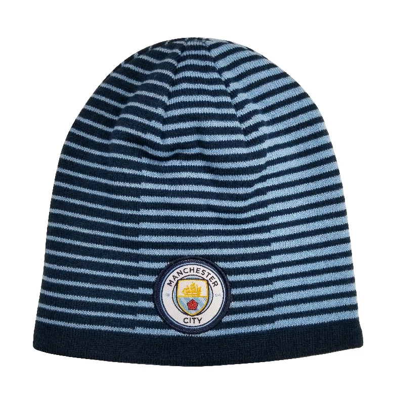 Manchester City FC Adult Unisex Reversible Beanie