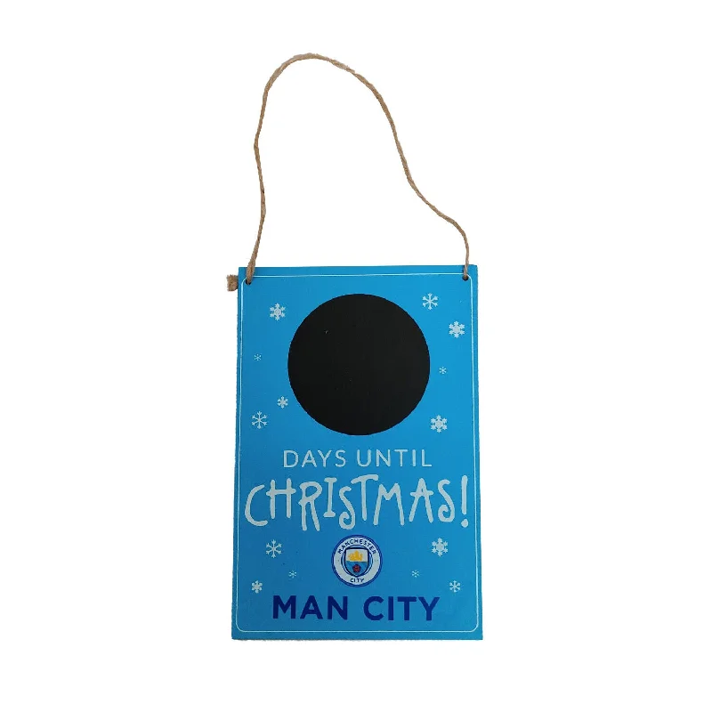 Manchester City FC Days Till Christmas Board