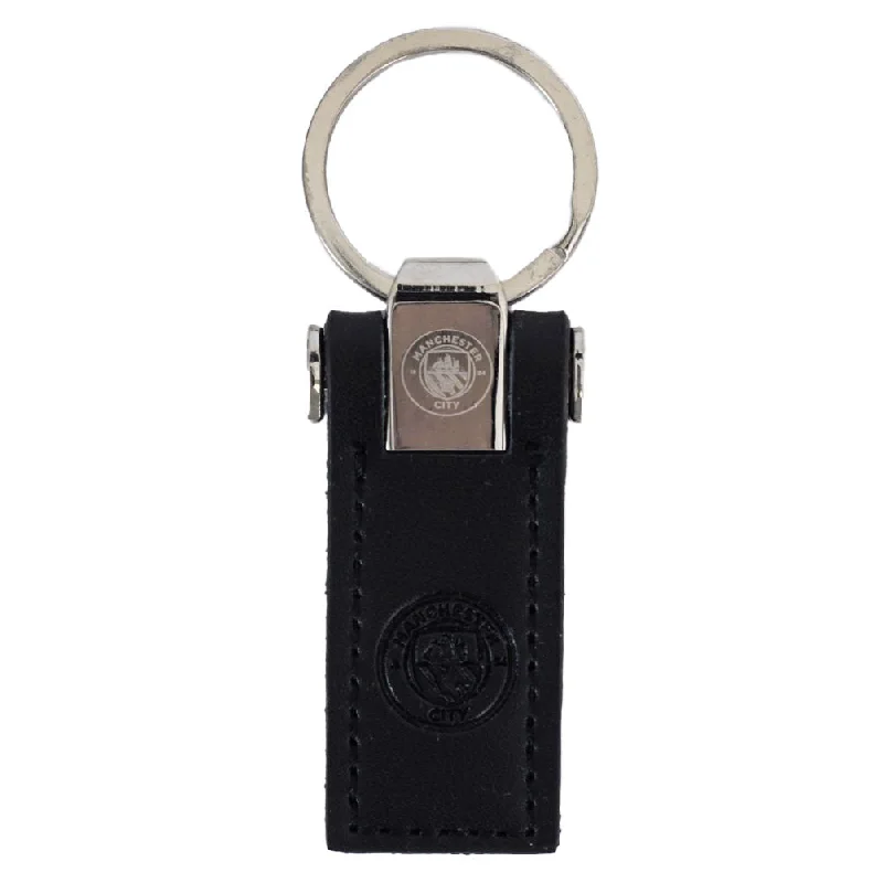 Manchester City FC Leather key Fob