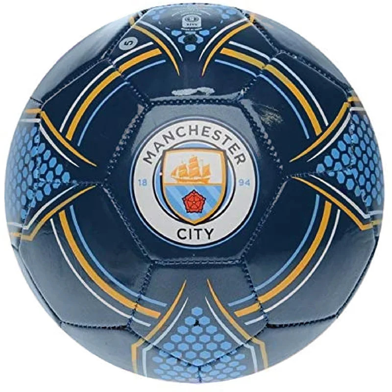 Manchester City FC Velocity Size 5 Football - Blue