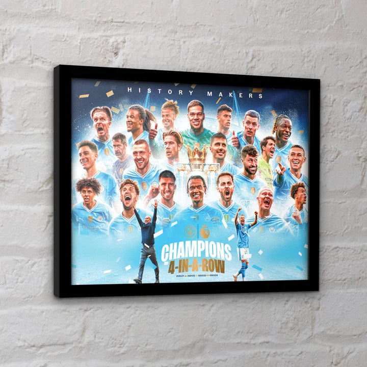 Manchester City (History Makers) Collector Print (Framed)