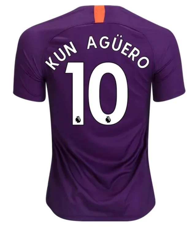 Manchester City Kun Aguero Third Jersey 18/19