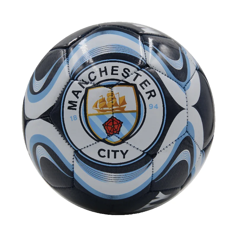 Manchester City Navy Coined Size 5 Soccer Ball