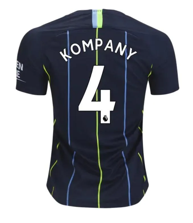 Manchester City Kompany Away Jersey  2018/19