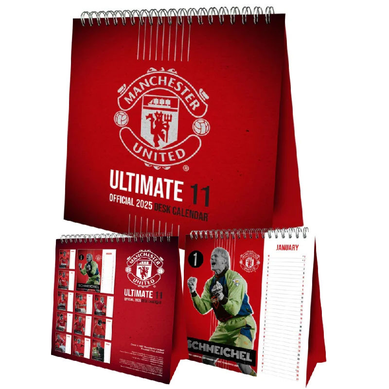 Manchester United Official 2025 Desk Calendar