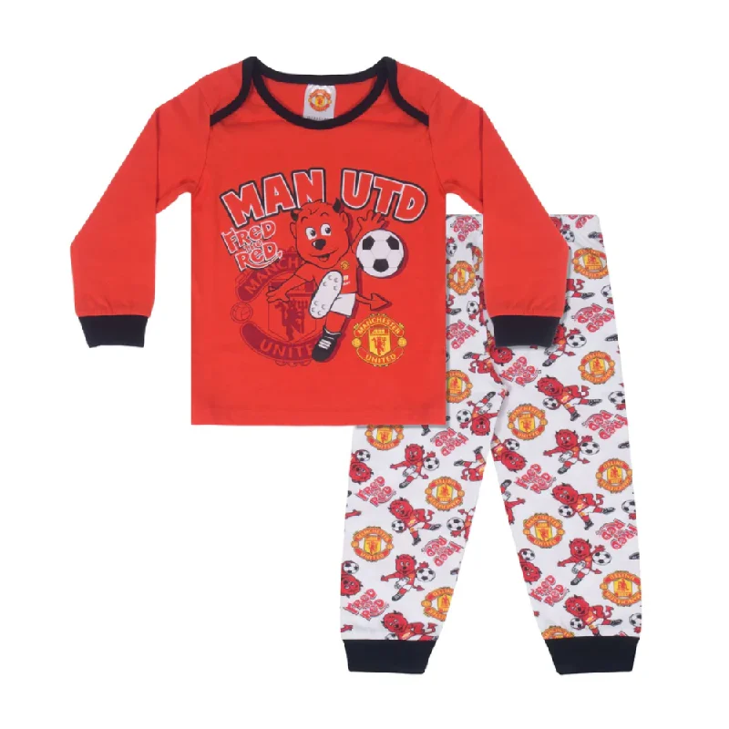 Manchester United Official Fred The Red Baby Pyjamas